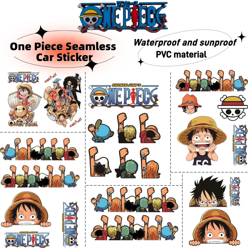 Car Accessories Sticker - Наклейка на электромобиль One Piece, мультяшный