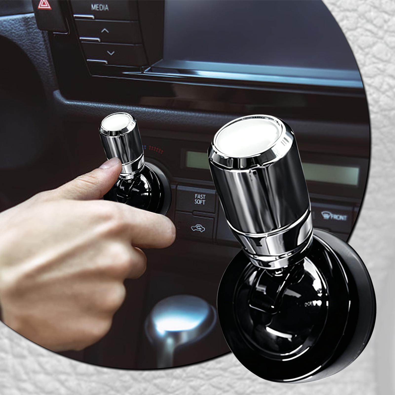 Car Accessories Sticker - Металлическая декоративная накладка на кнопку запуска