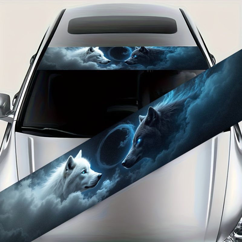 Car Accessories Banner - 1 шт., наклейка на переднее лобовое