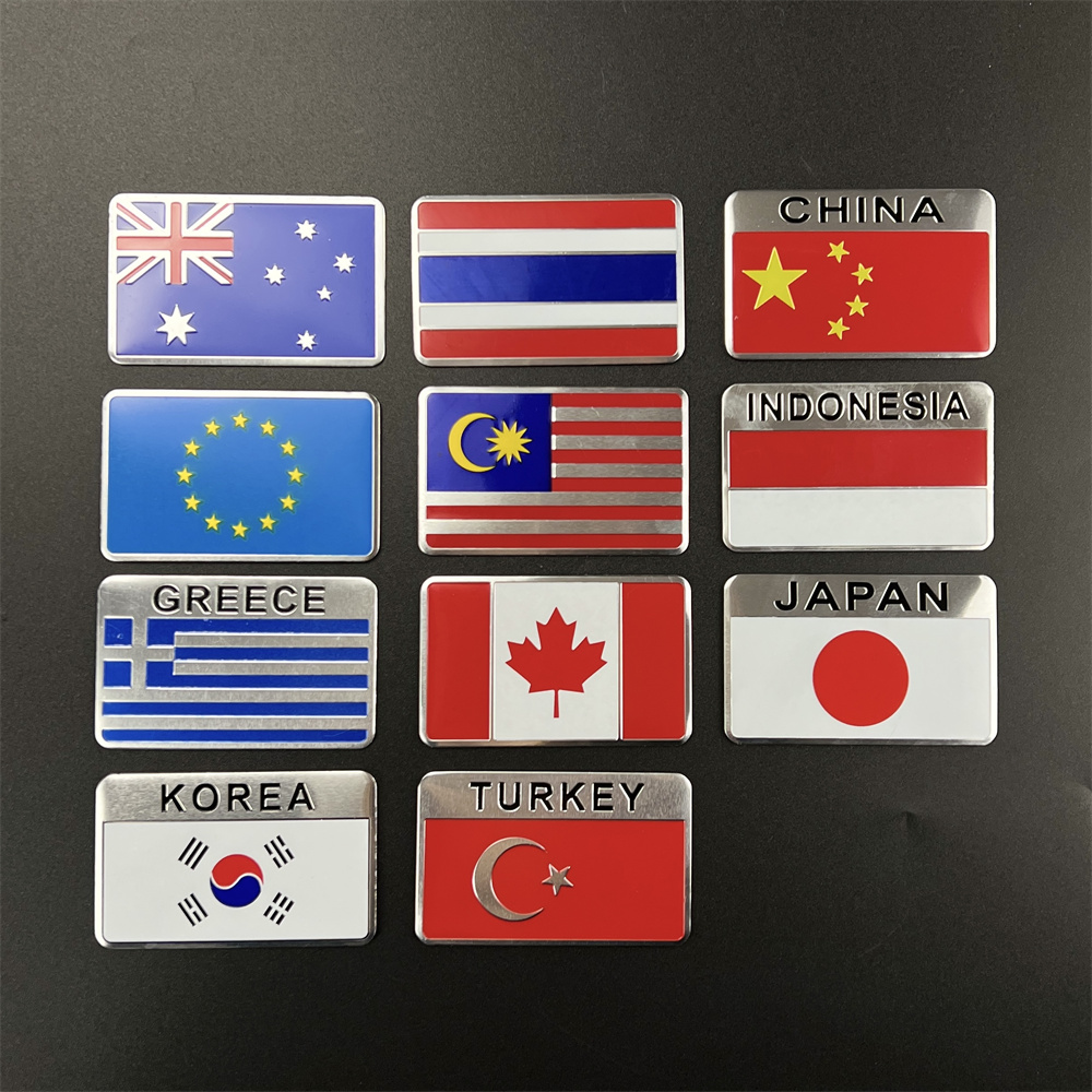 Car Accessories Uae - Алюминиевая наклейка с национальным флагом США,
