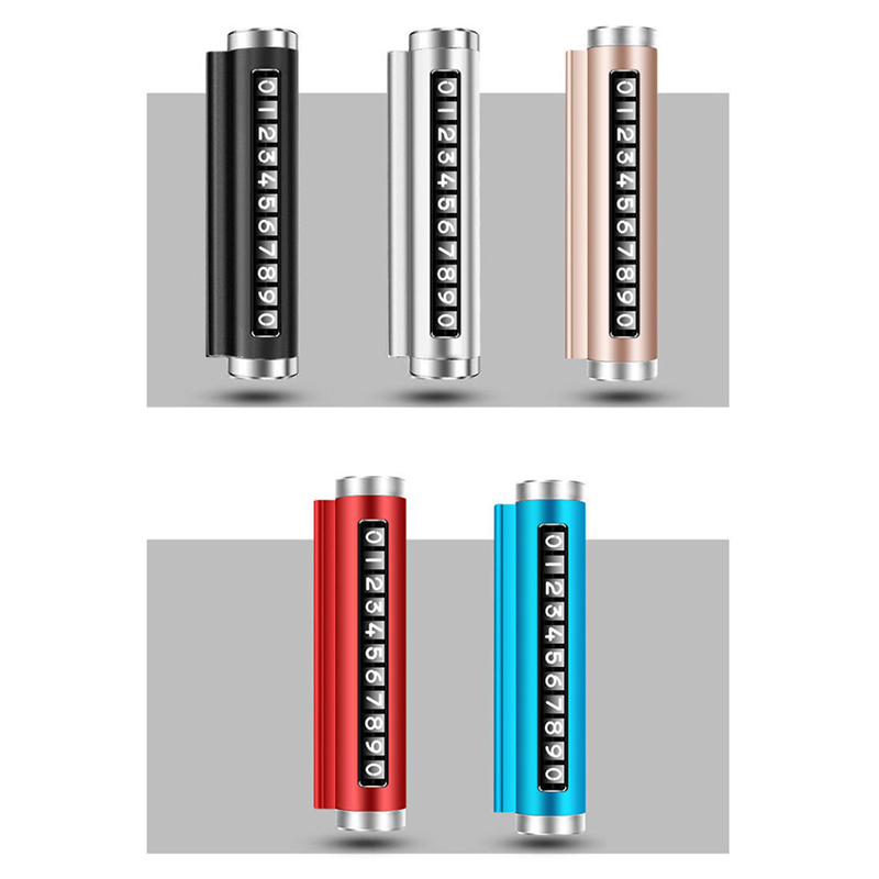 Car Accessories Sticker - Металлическая автомобильная временная парковочная карта, вращающийся