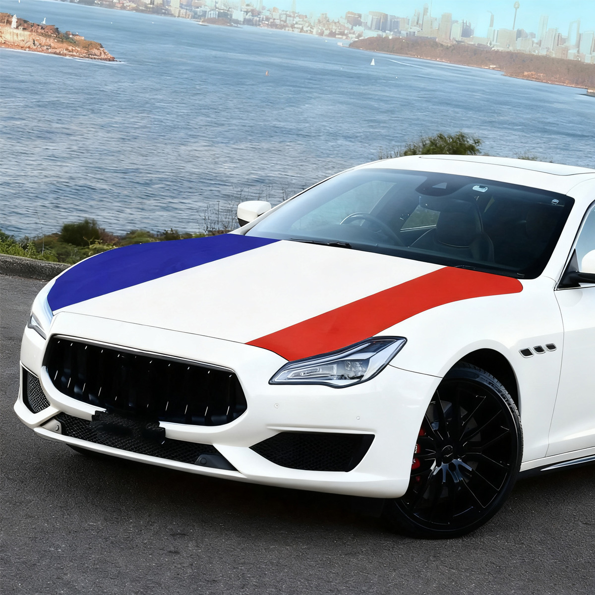 Крышка флага на капоте Франции – обзор и цена Car Accessories Banner
