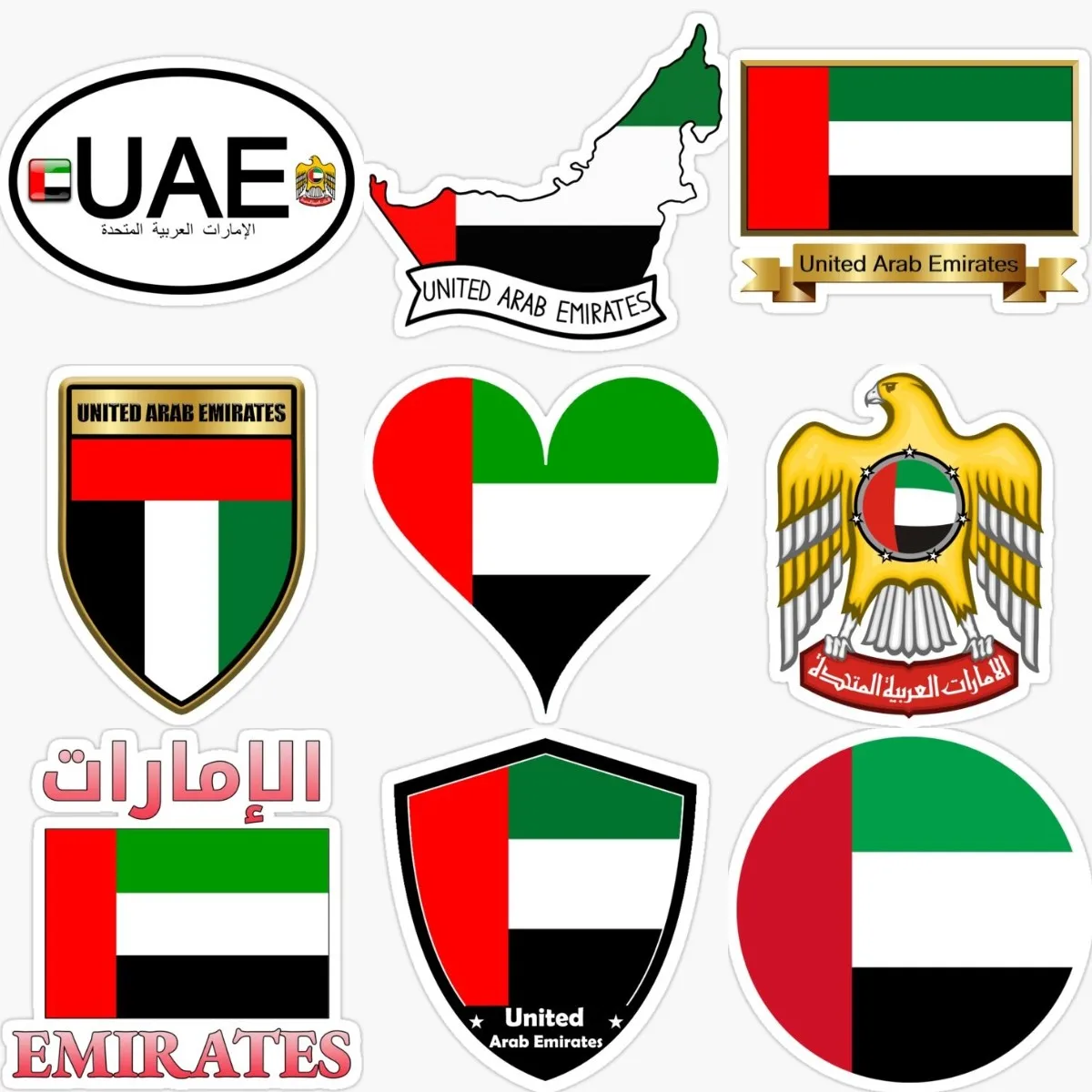 Наклейка на стену с флагом ОАЭ – обзор и цена Car Accessories Uae