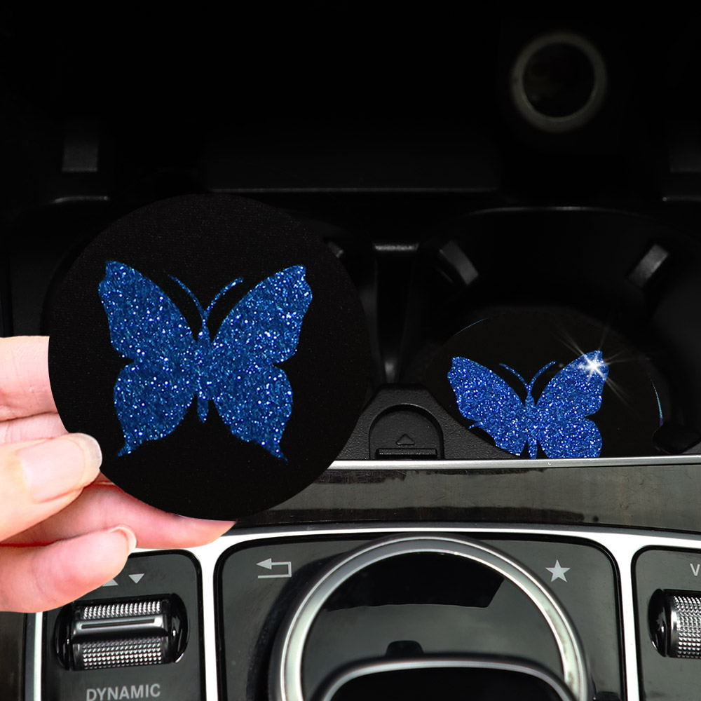 Два милых Розовых Бабочек, бле – обзор и цена Car Accessories For Women